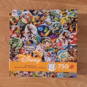 Disney Colorful Vintage Buttons 750 Piece Puzzle